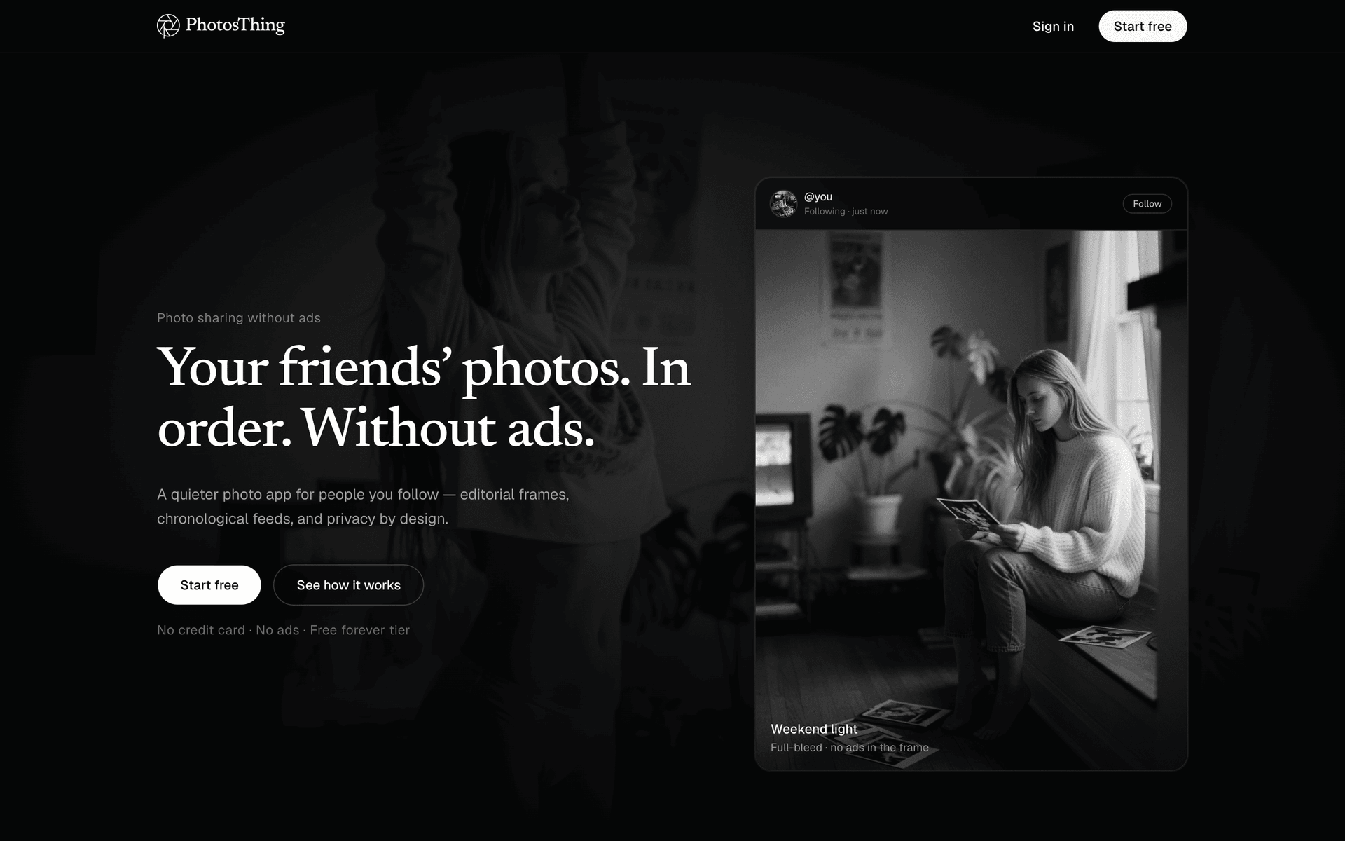 Image of PhotosThing website